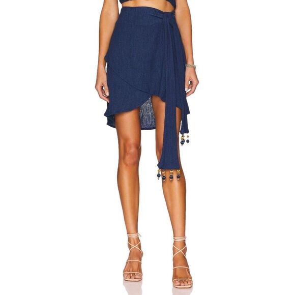 Savannah Morrow Selena Mini Skirt in Midnight - Picture 2 of 11